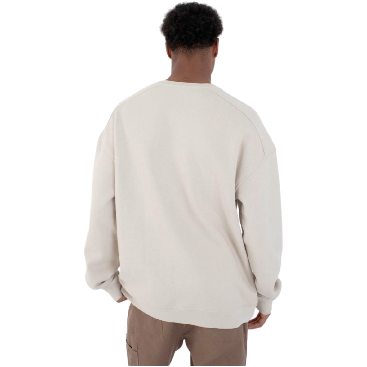 2026 Hurley Mens Ironclad Heavyweight Crew Sweatshirt HFA25MMFT04670 - Beige